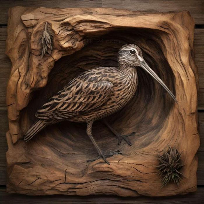 Nature and animals (st snipe 4, NATURE_3424) 3D models for cnc